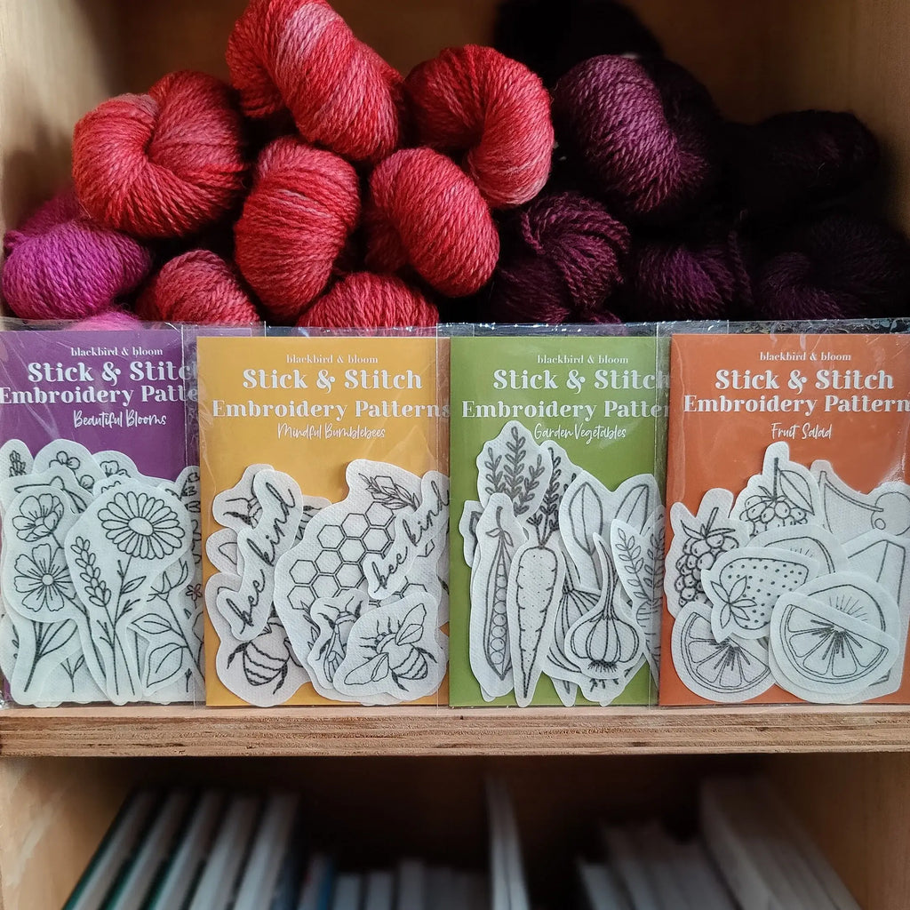 Blackbird & Bloom - Beautiful Blooms Stick & Stitch Embroidery Patterns