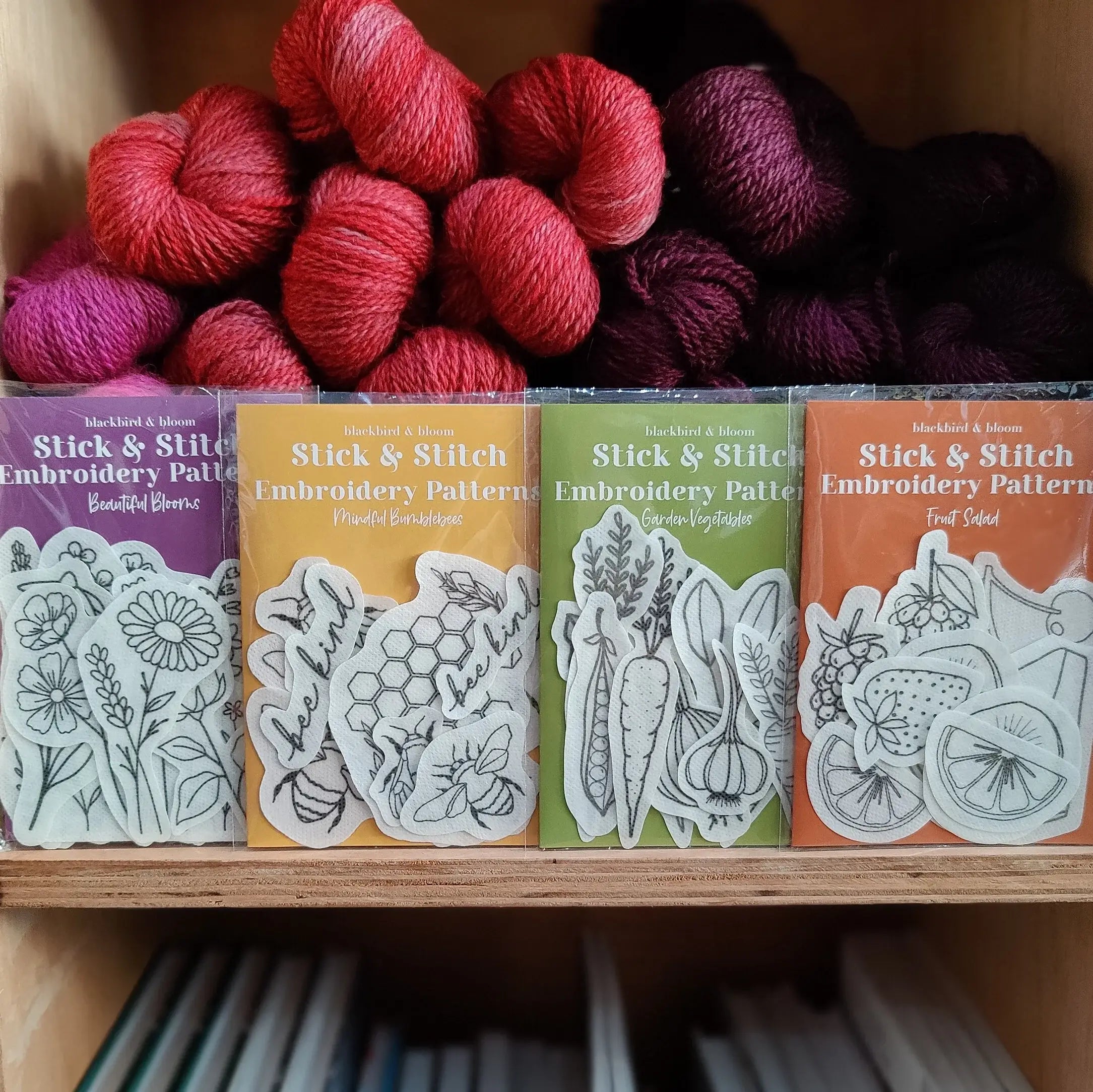 Blackbird & Bloom - Beautiful Blooms Stick & Stitch Embroidery Patterns