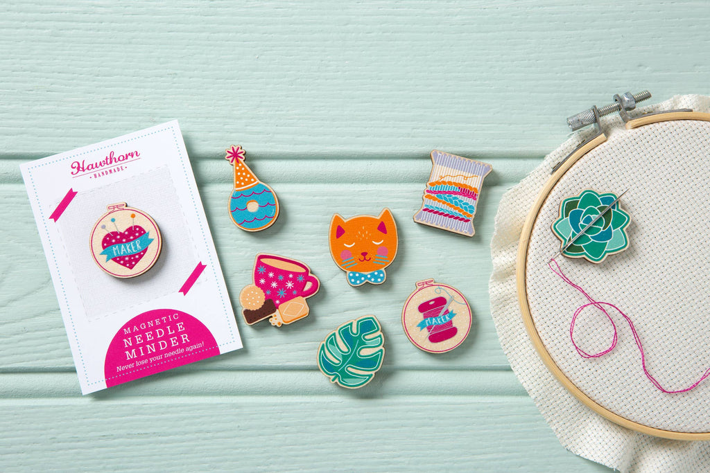 Hawthorn Handmade Cat Magnetic Needle Minder | Gift for Crafters