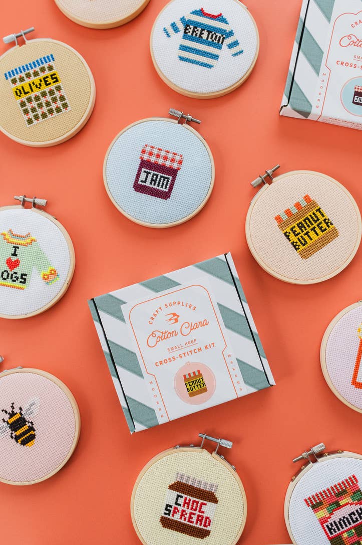 Cotton Clara Aperol Cocktail Beginner Counted Cross Stitch Kit