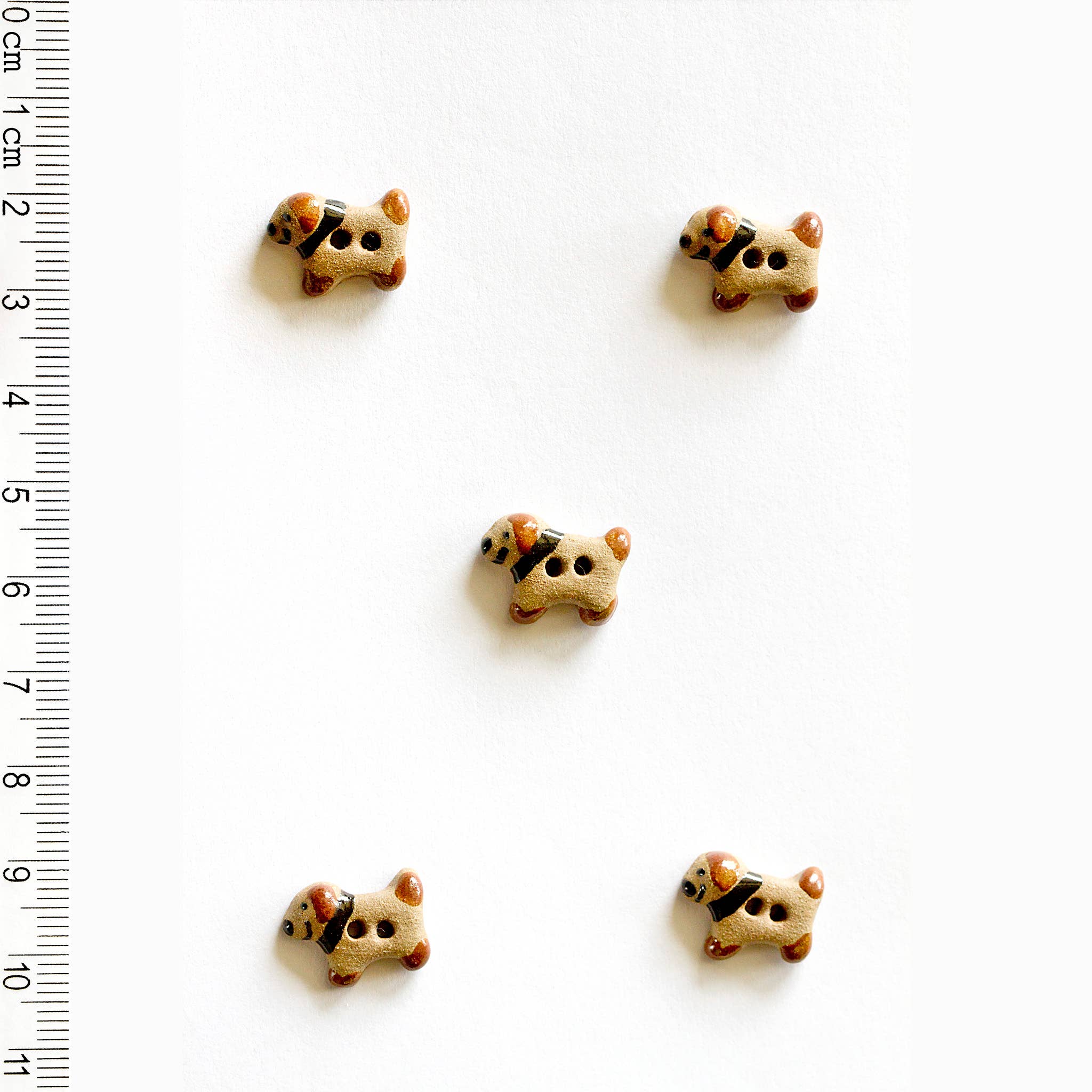 Handmade Puppy Dog Buttons