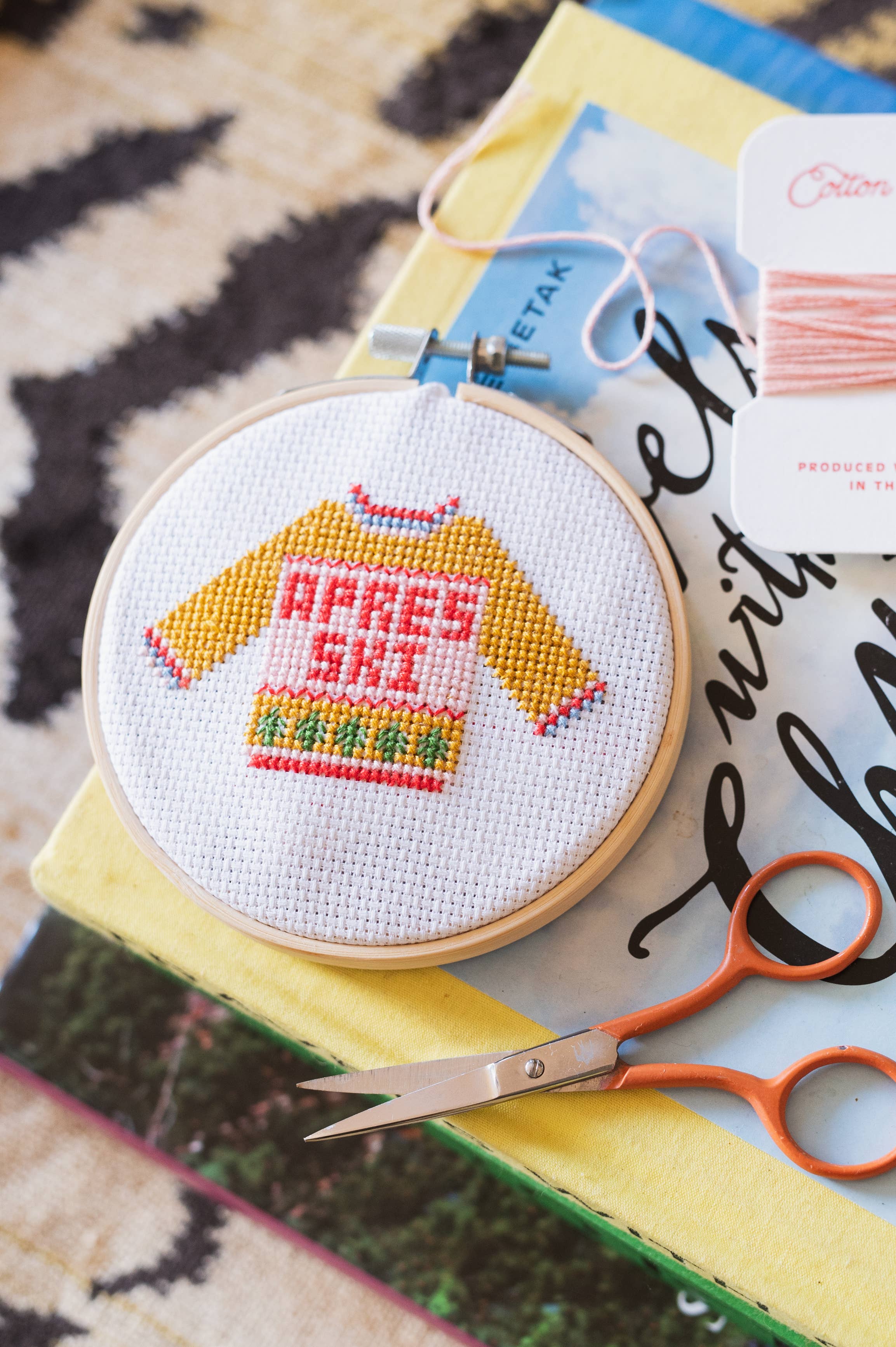 Cotton Clara Apres Ski Christmas Jumper Cross Stitch Kit