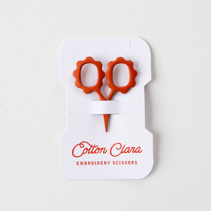 Cotton Clara Mini Sunflower Embroidery Scissors