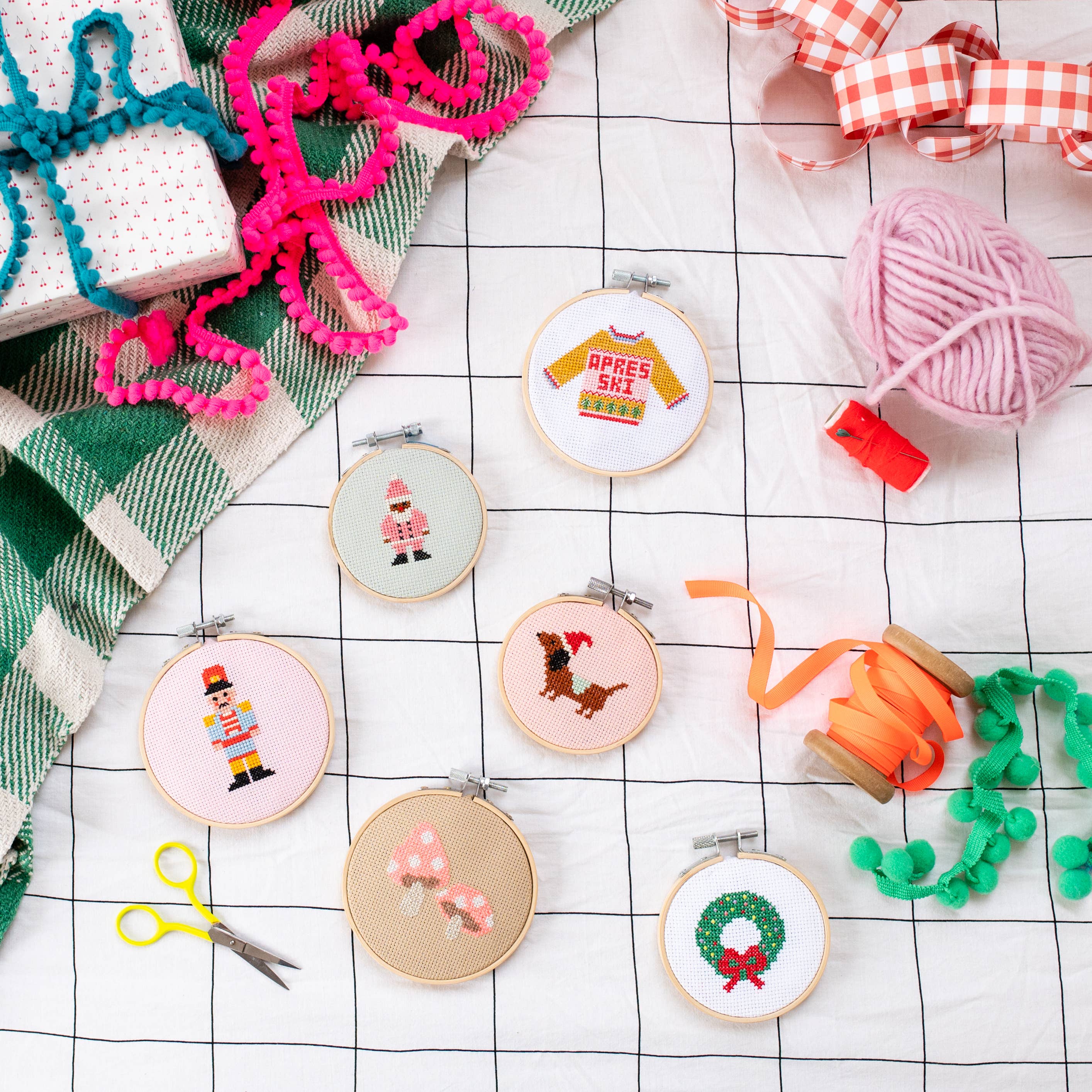 Cotton Clara Apres Ski Christmas Jumper Cross Stitch Kit