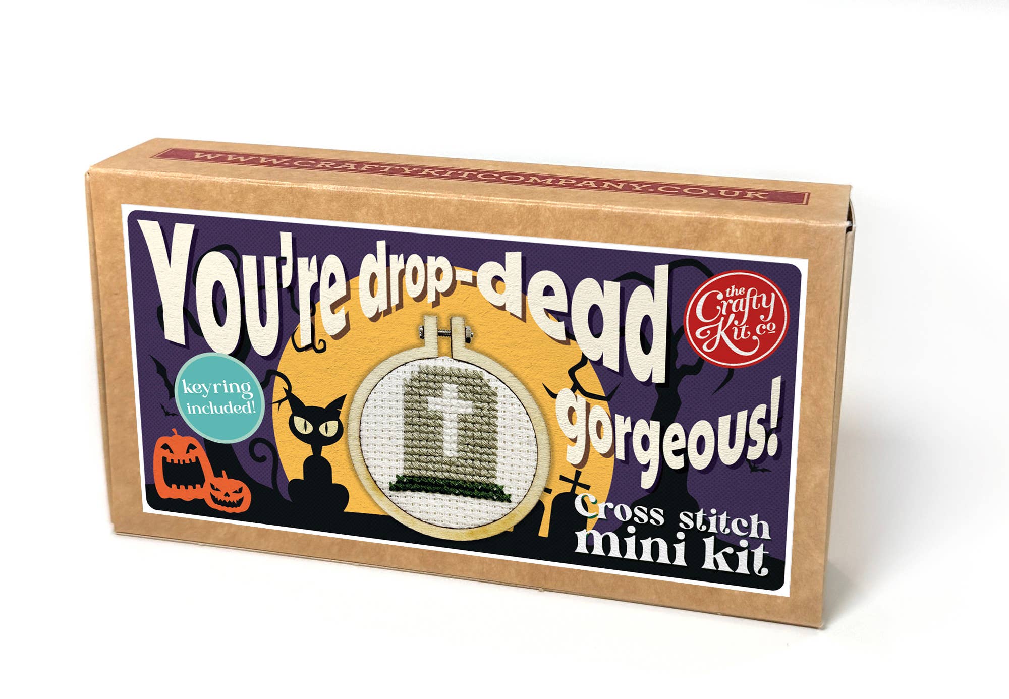 The Crafty Kit Company 'You're drop-dead gorgeous!' Mini Matchbox Cross Stitch Kit