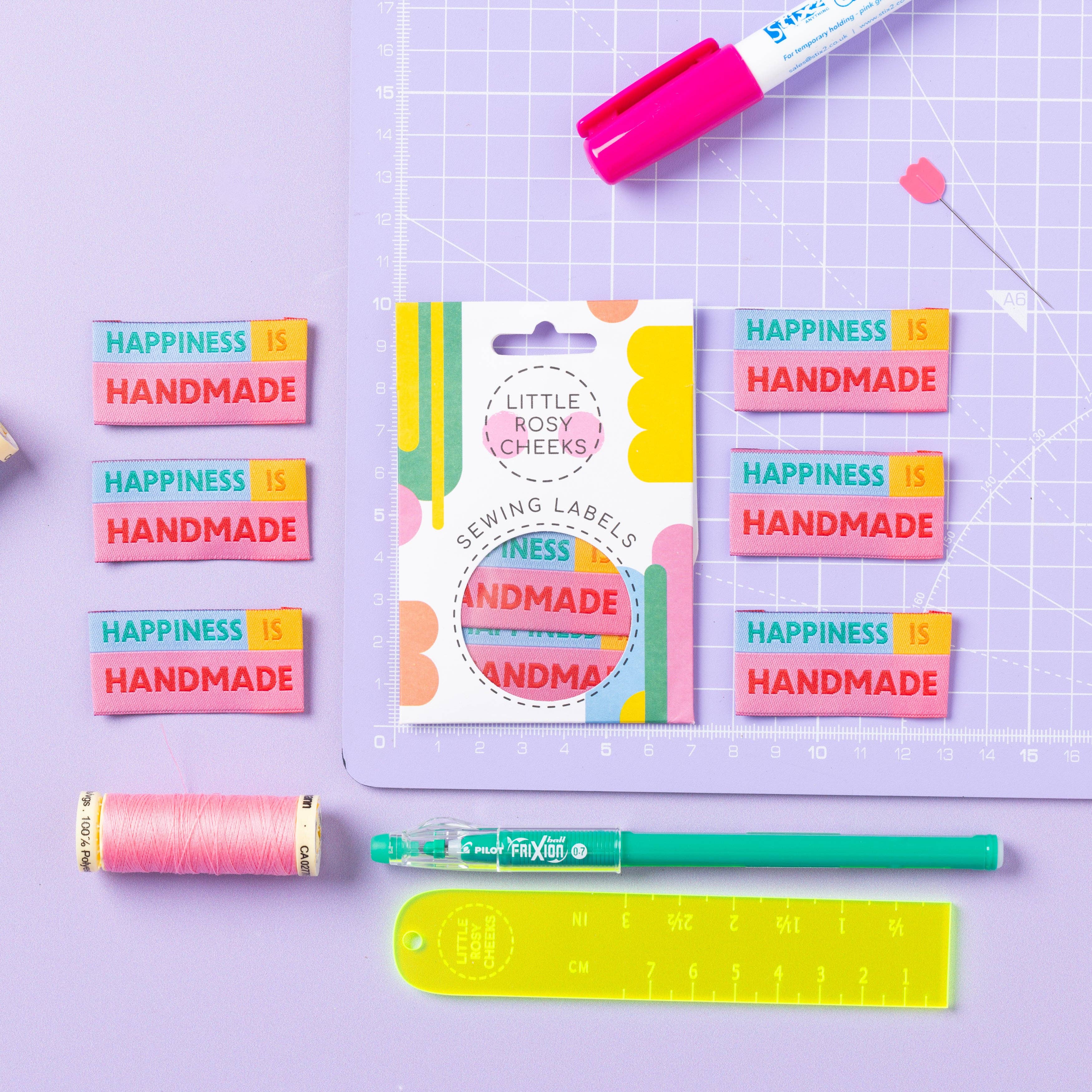 Little Rosie Cheeks Happiness is Handmade Sewing Labels