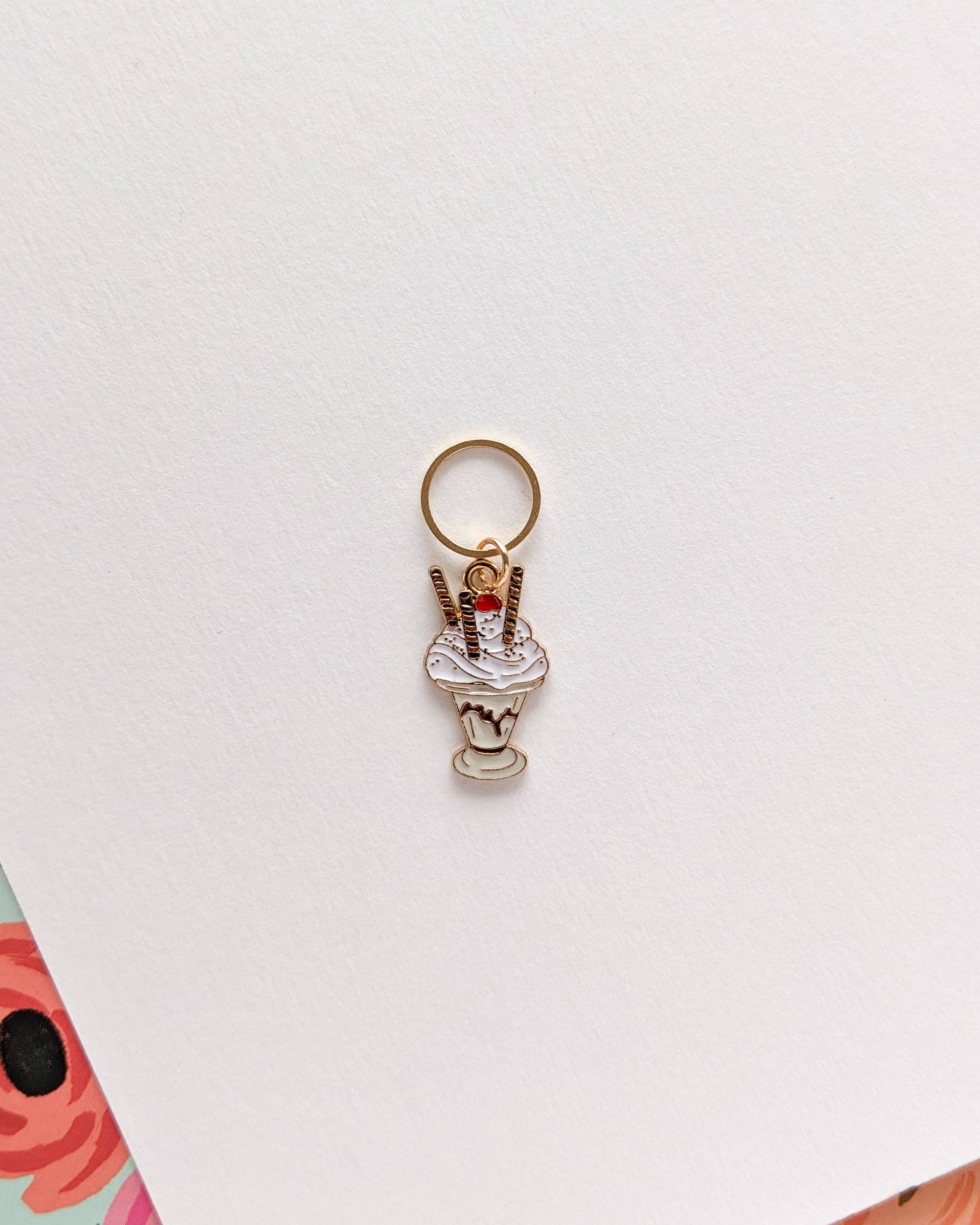 Hello Kim Stitch Markers - Ice cream sundaes