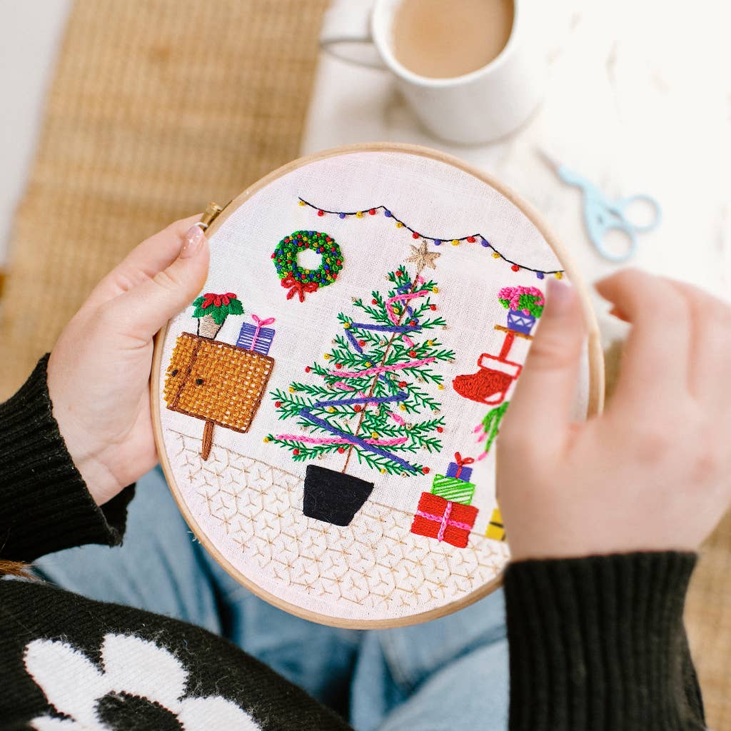 Pixels & Purls Christmas Morning Embroidery Kit