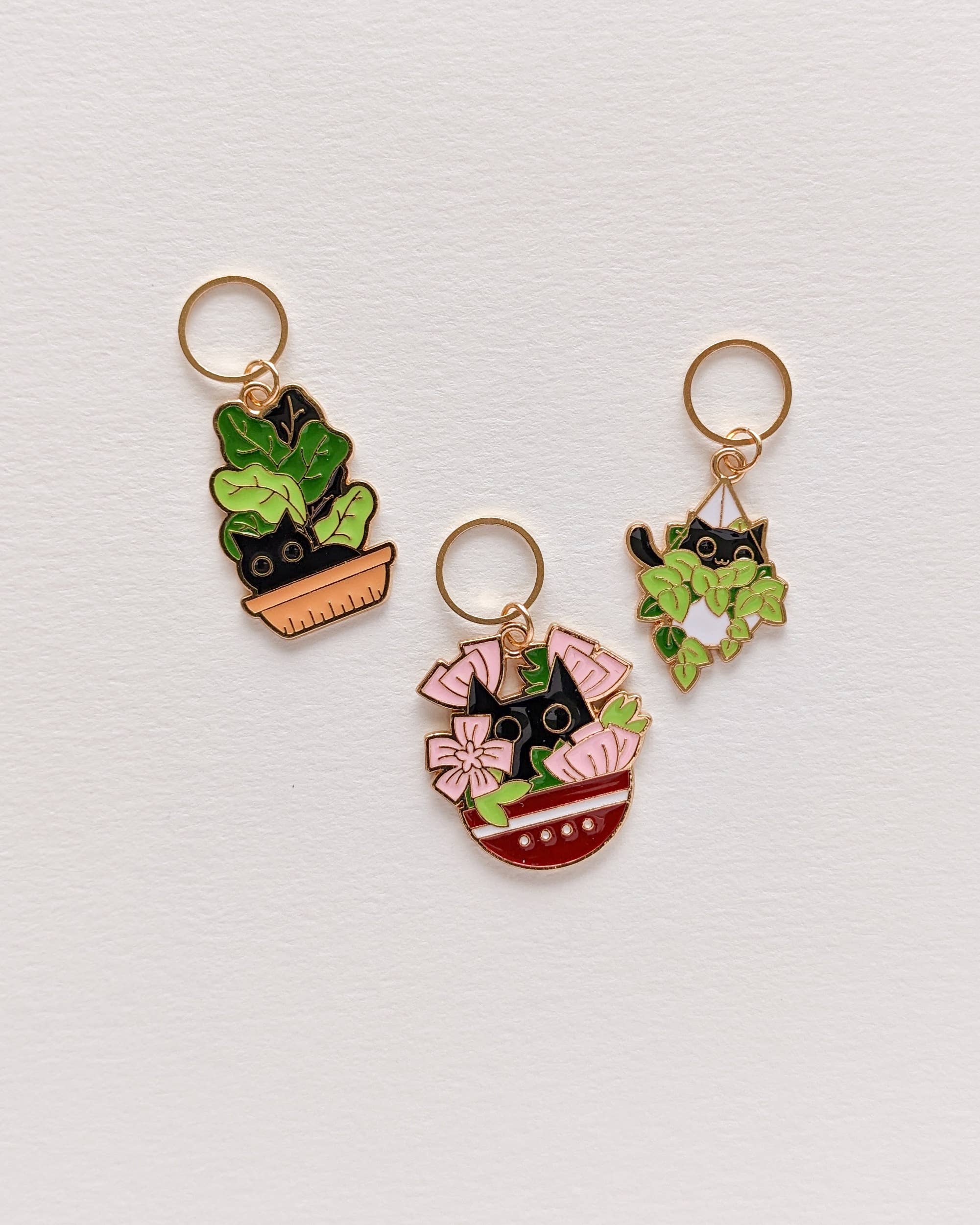 Hello Kim Stitch Markers - Wild Cats