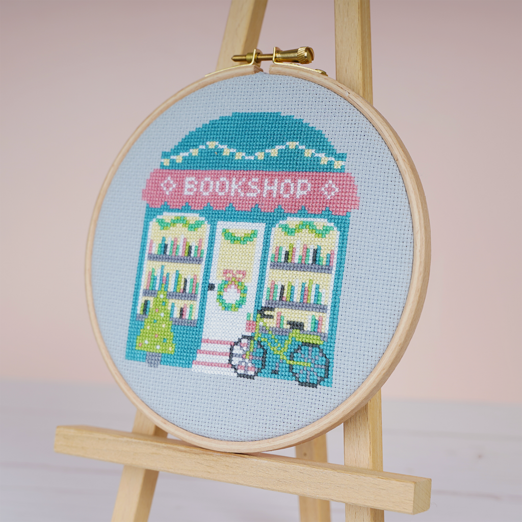 Caterpillar Cross Stitch Cosy Corner Bookshop Cross Stitch Kit