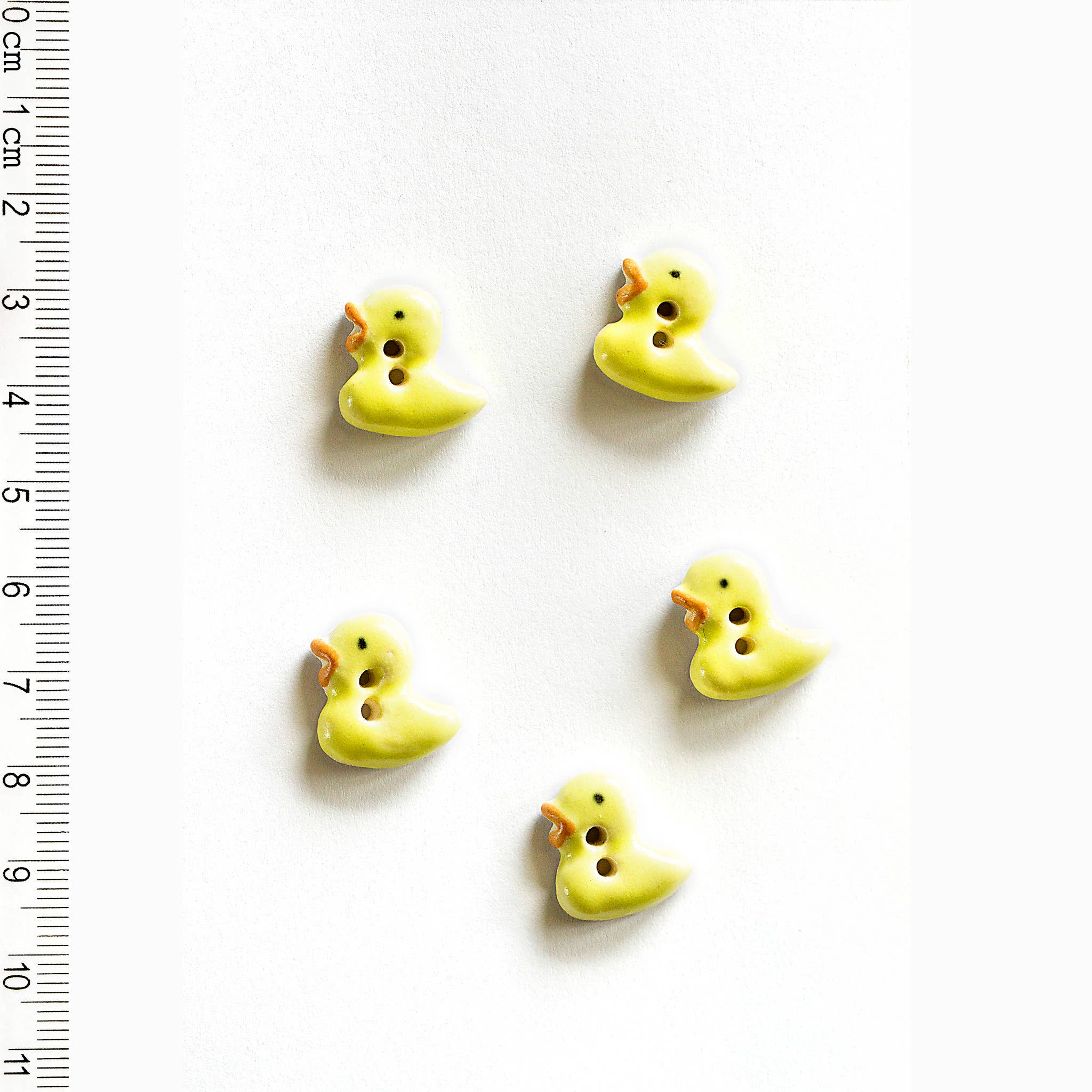 Handmade Yellow Duckling Buttons