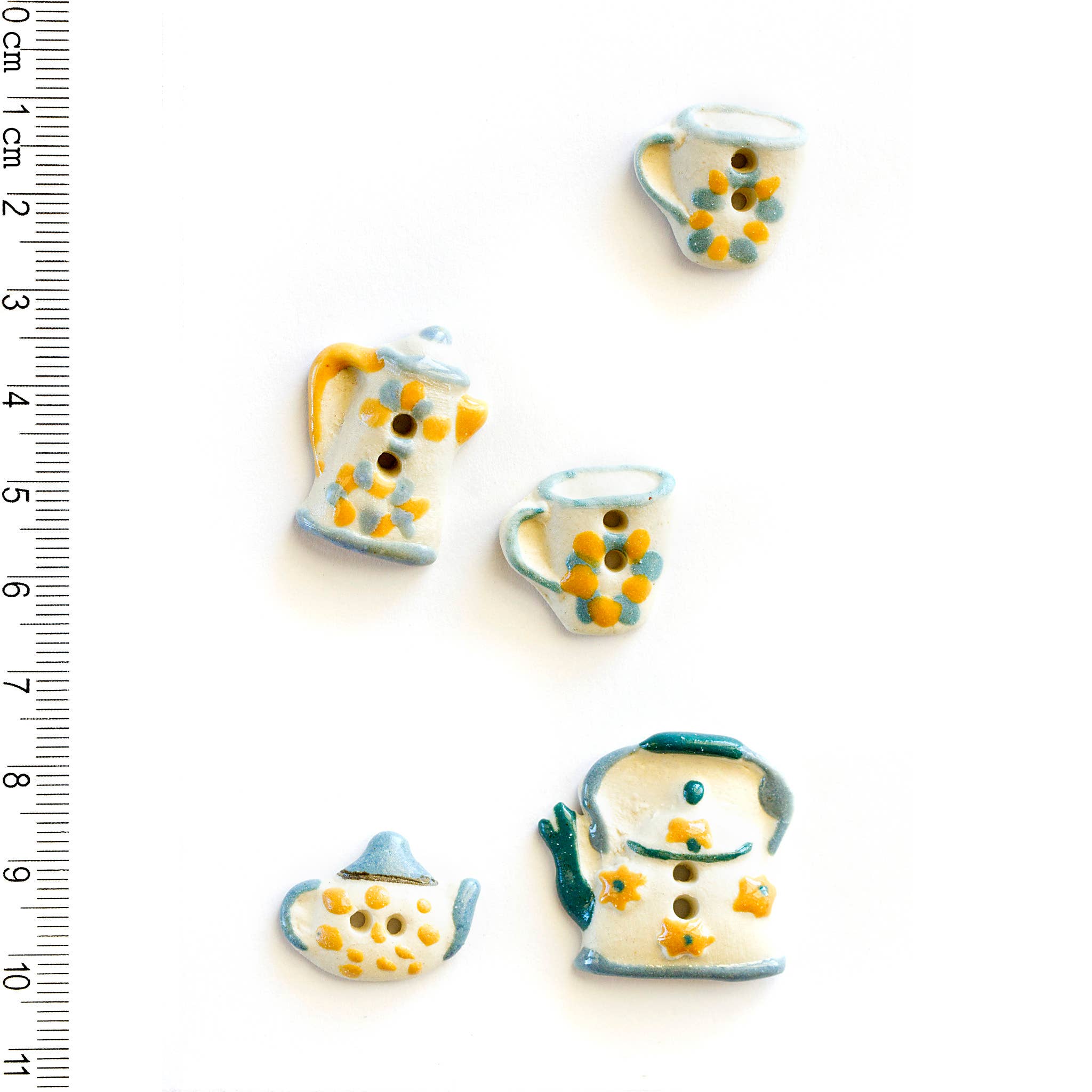 Handmade Tea Time Buttons