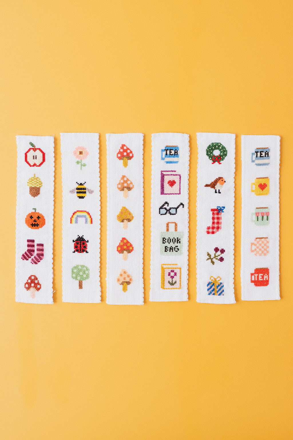 Cotton Clara Christmas Cross Stitch Bookmark Kit