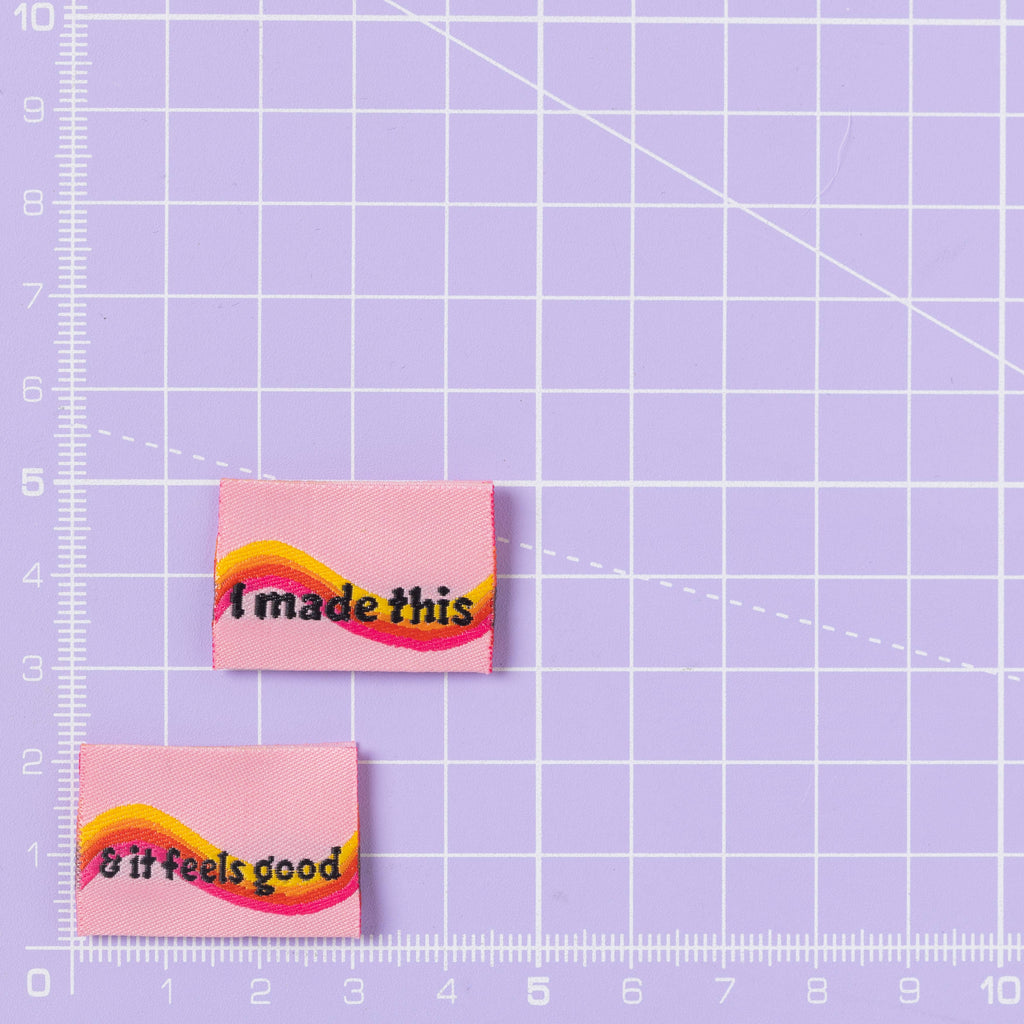 Little Rosie Cheeks I Made This & It Feels Good Sewing Labels