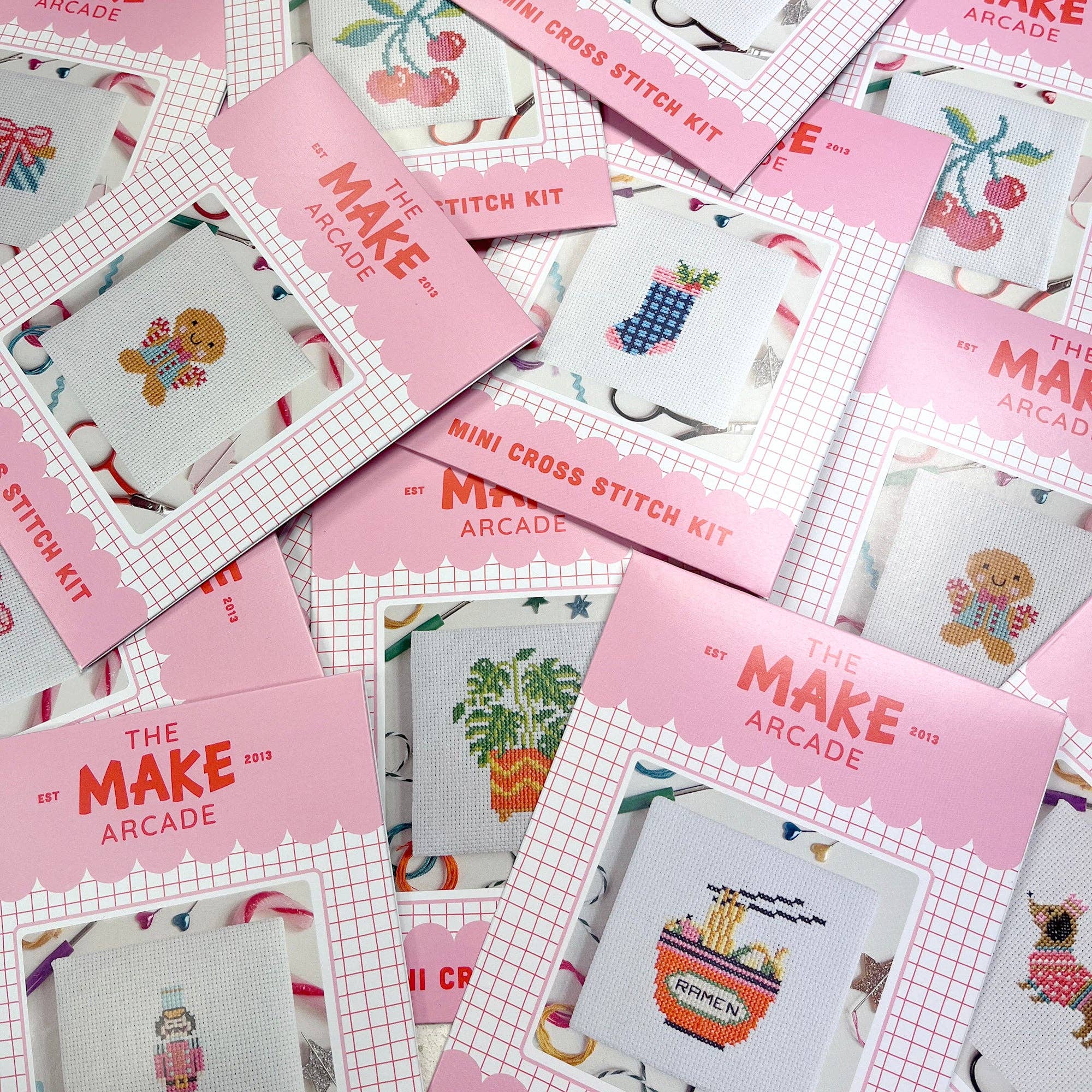 The Make Arcade 'Spicy Margarita' Mini Cross Stitch Kit