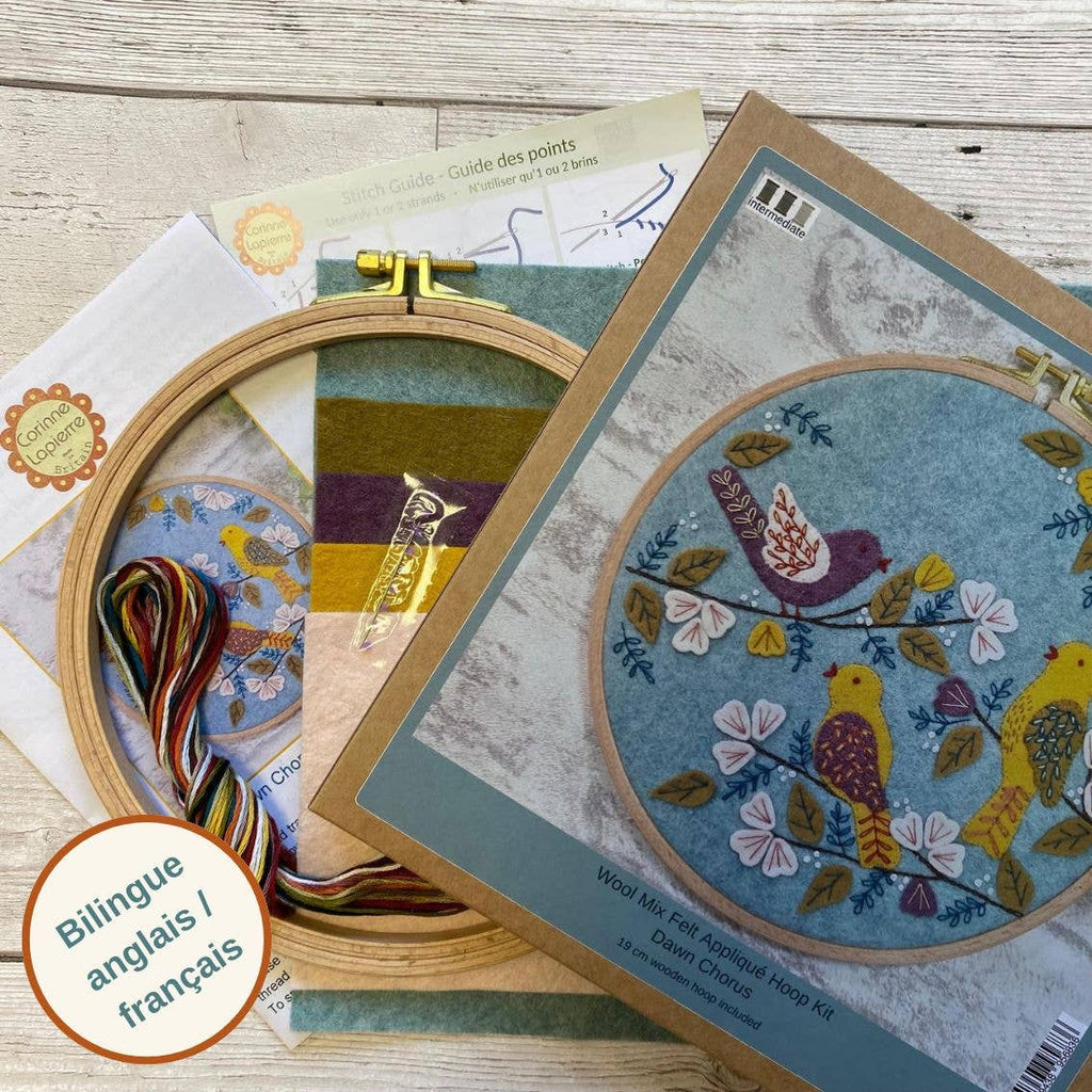 Corinne Lapierre Dawn Chorus Appliqué Hoop Craft Kit