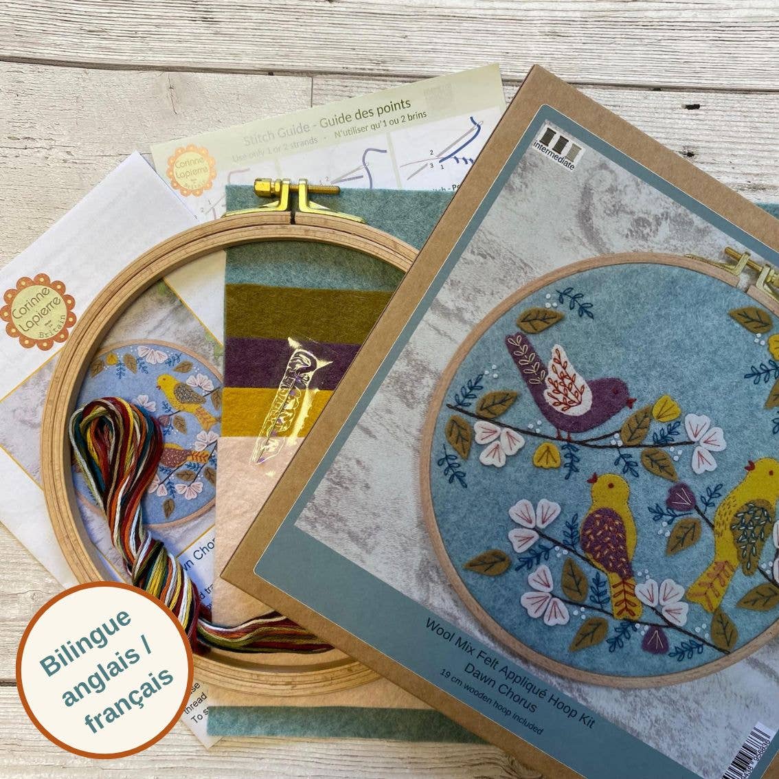 Corinne Lapierre Dawn Chorus Appliqué Hoop Craft Kit