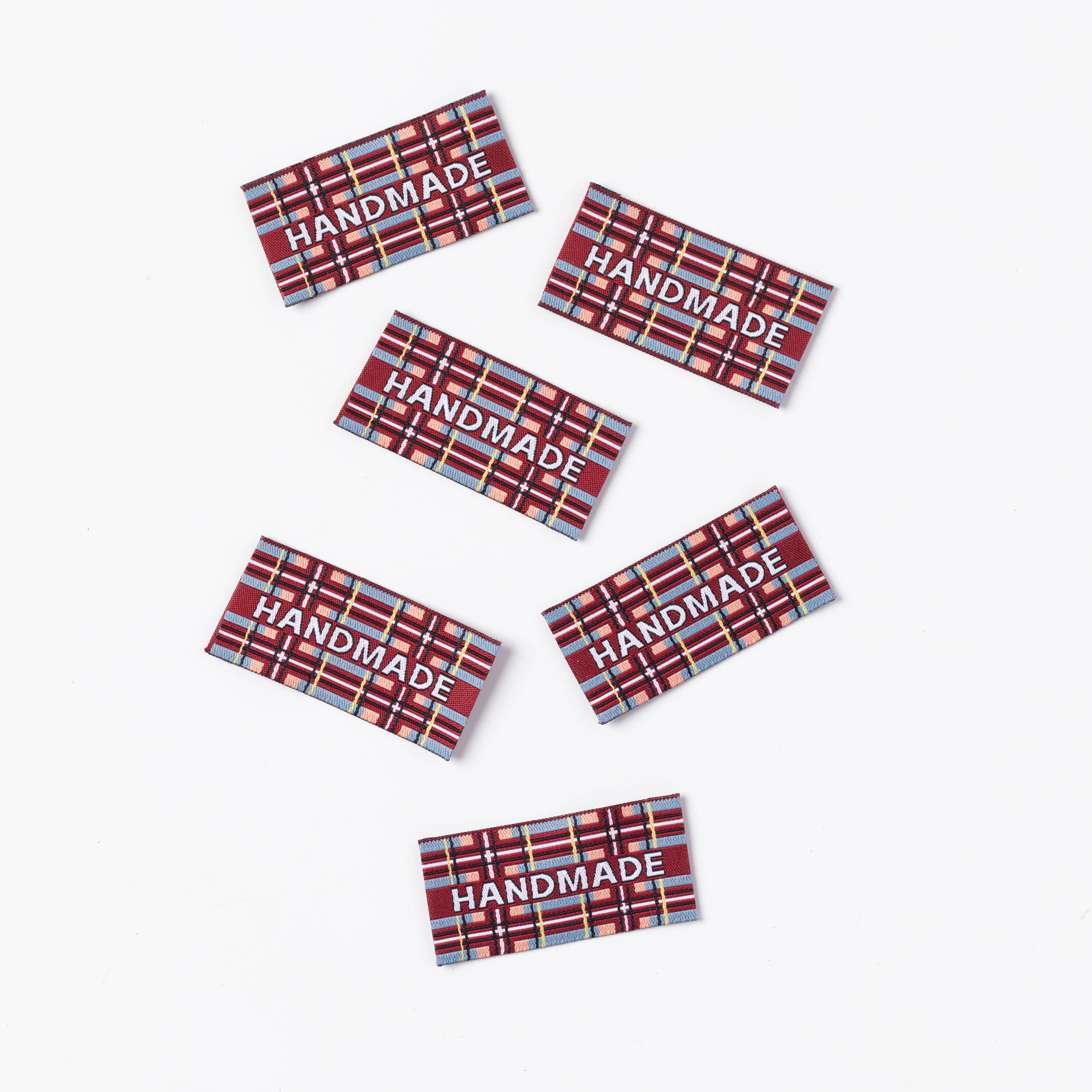 Little Rosie Cheeks Highland Tartan Handmade Sewing Labels