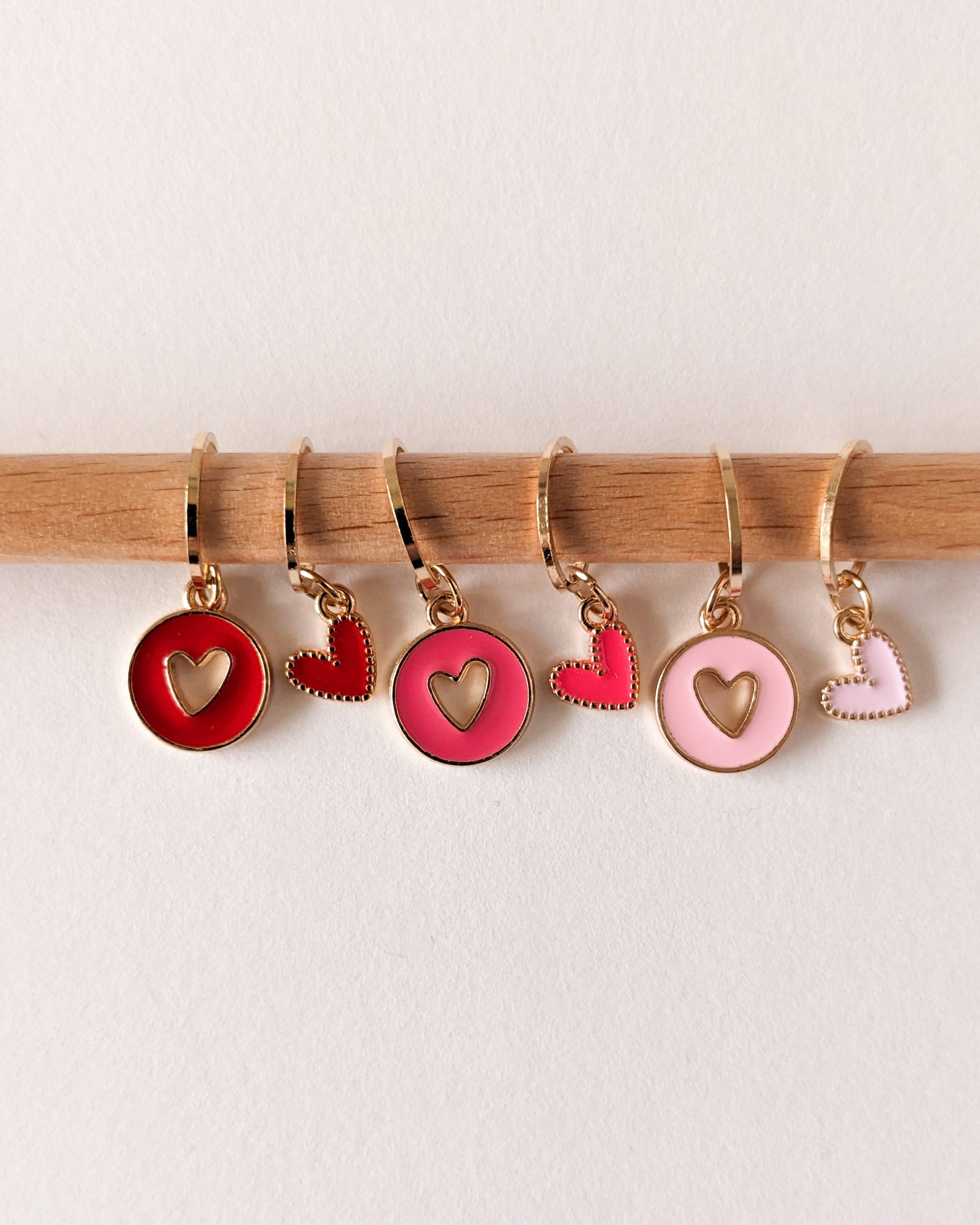 Hello Kim Stitch Markers - Little hearts
