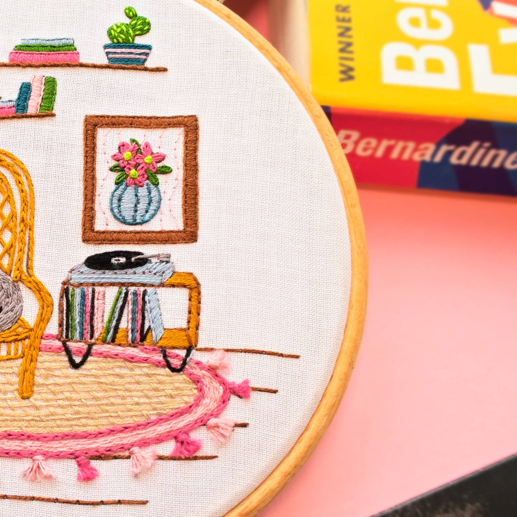 Pixels & Purls Cat Nap Embroidery Kit
