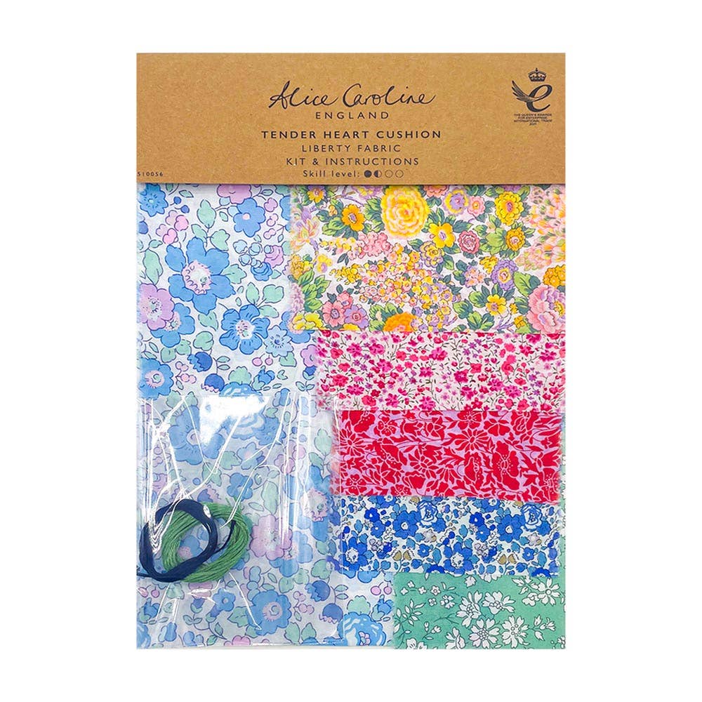 Alice Caroline - Liberty Tana Lawn® Fabric Tender Heart Cushion Kit | Sewing