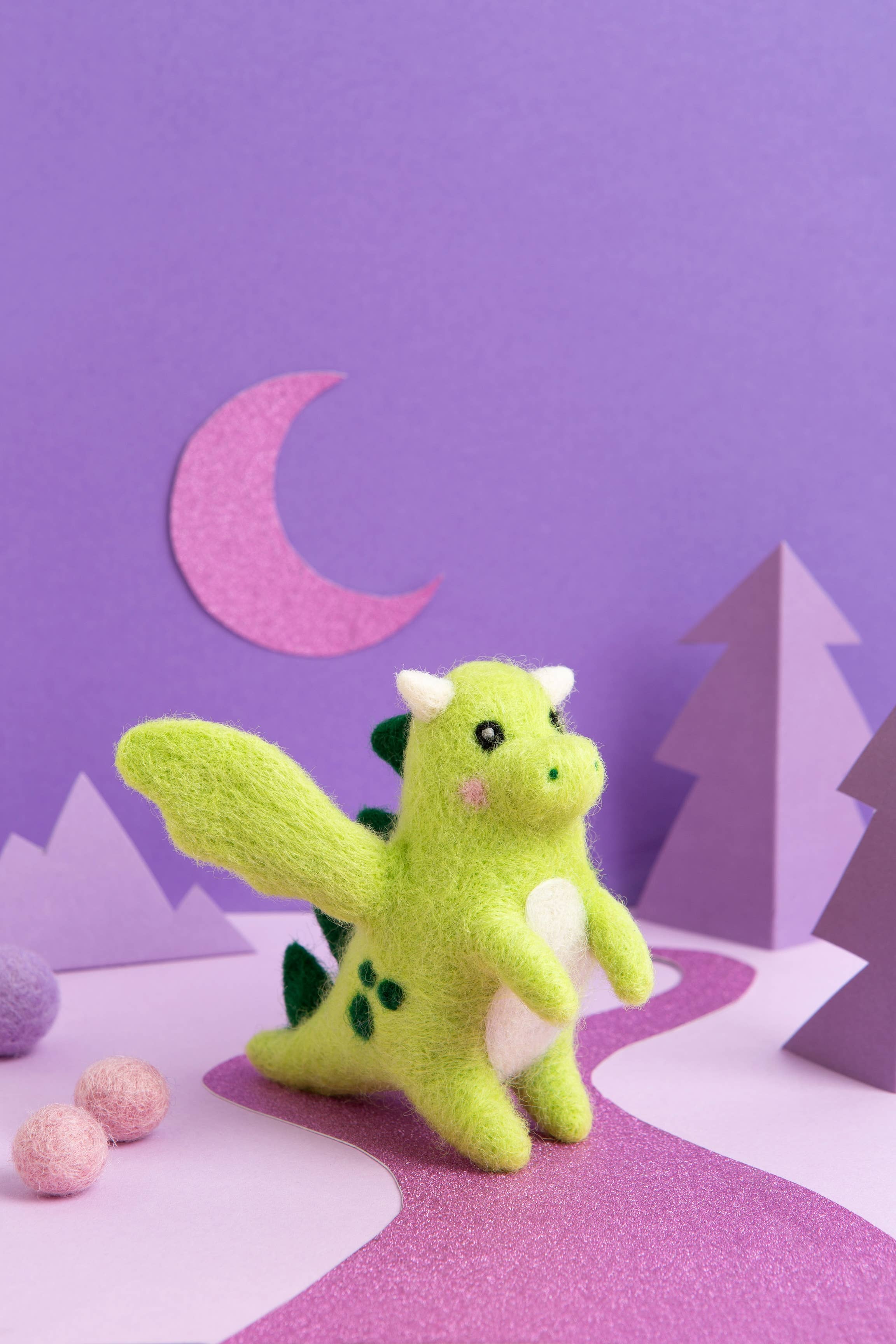 Hawthorn Handmade Baby Dragon Mini Needle Felting Kit | Complete Craft Kit