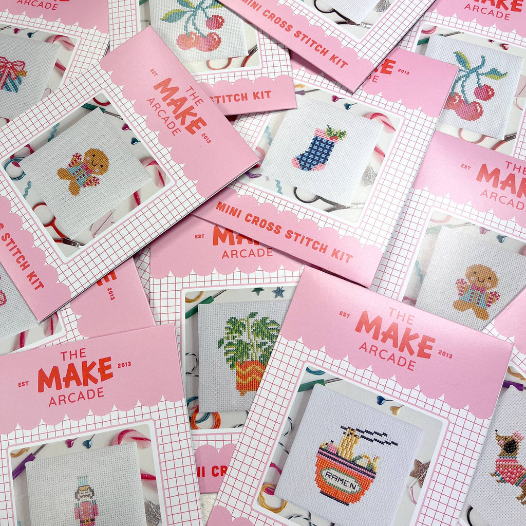 The Make Arcade 'Mixtape' Mini Cross Stitch Kit