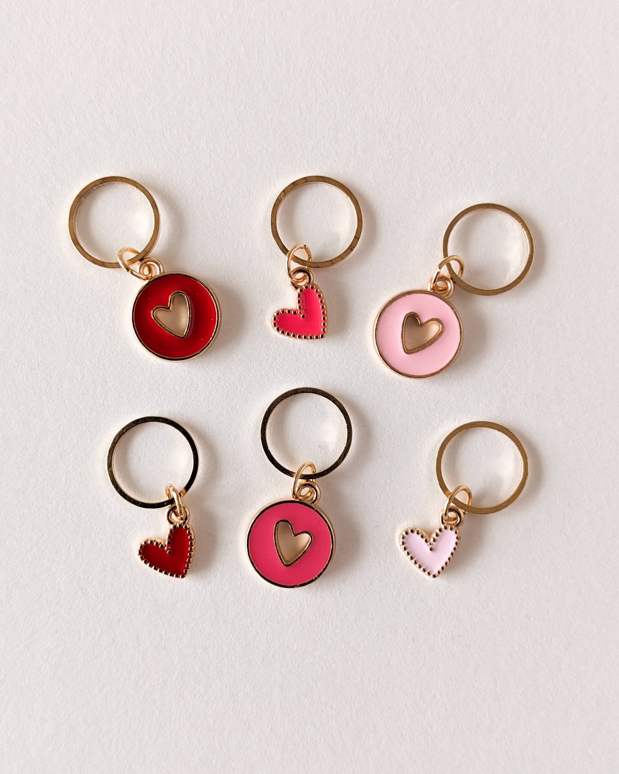 Hello Kim Stitch Markers - Little hearts