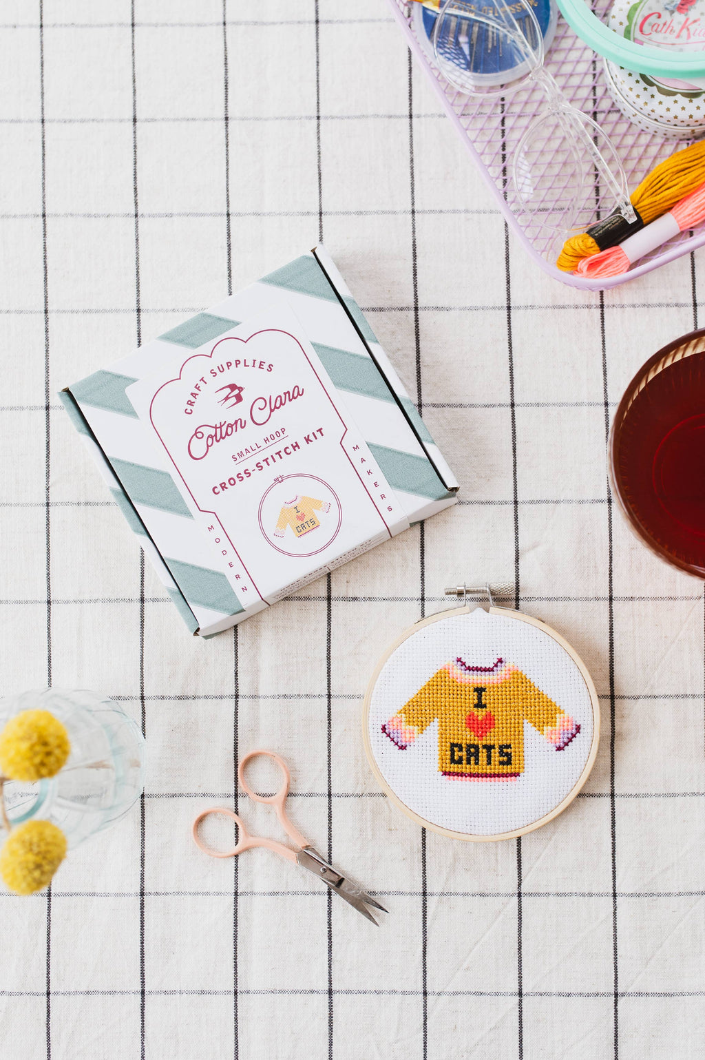 Cotton Clara I Love Dogs Jumper Cross Stitch Kit