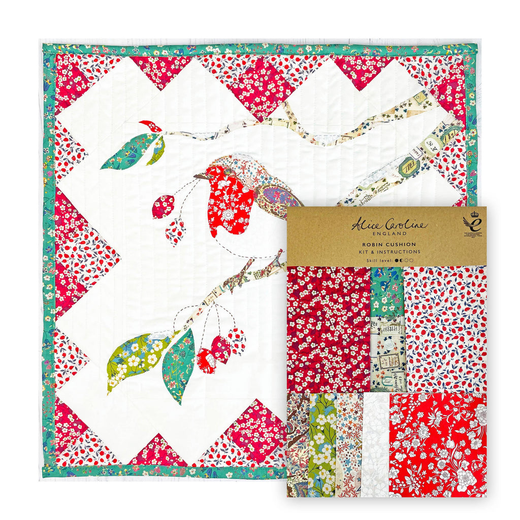 Alice Caroline - Liberty Tana Lawn® Fabric Robin Cushion Kit | Christmas