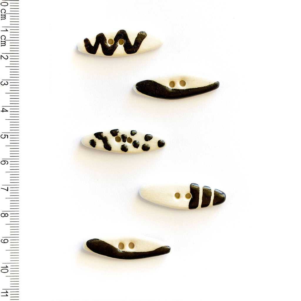 Handmade Geometric Pattern Sewing Buttons