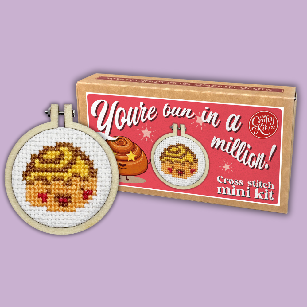 The Crafty Kit Company 'You're bun in a million!' Mini Matchbox Cross Stitch Kit