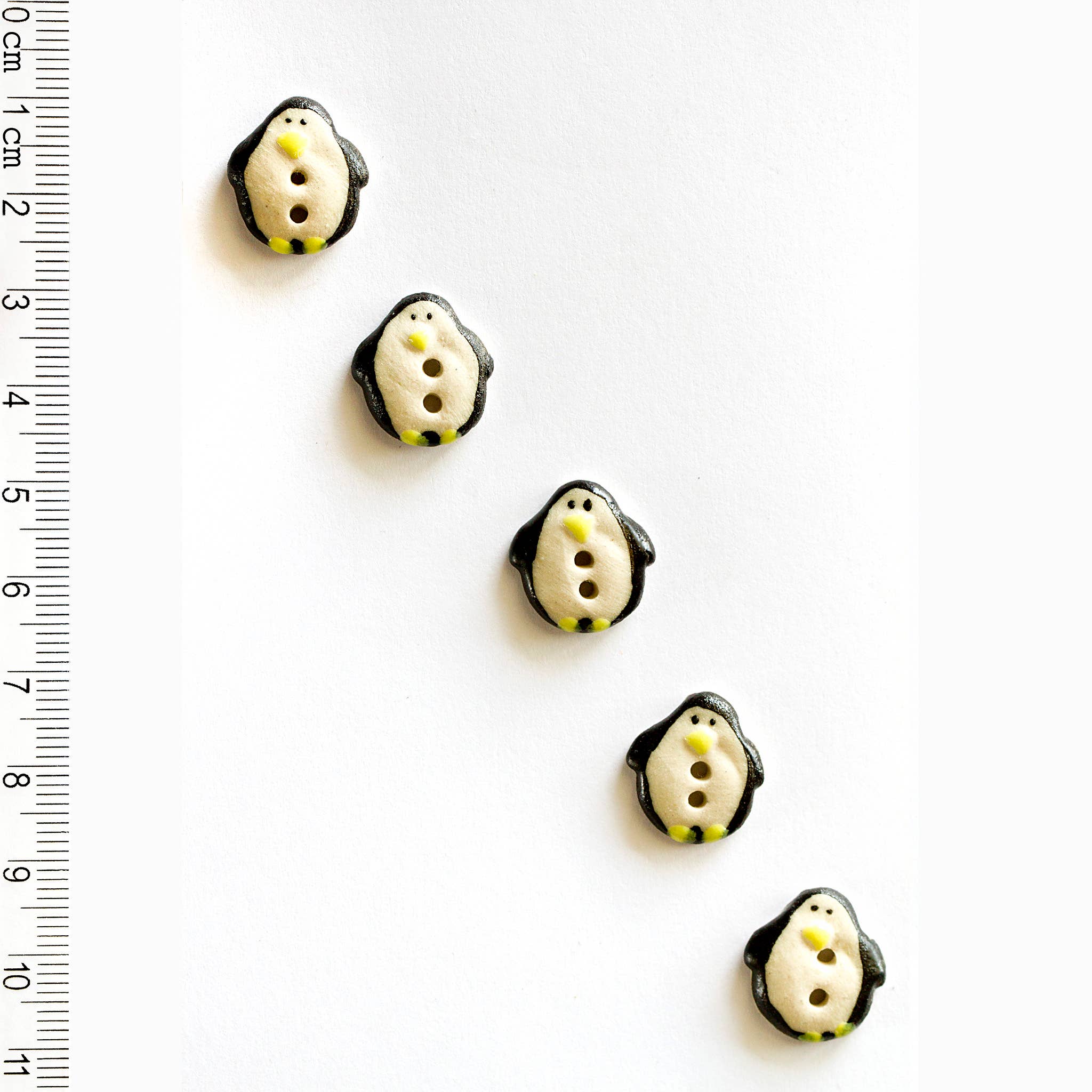 Handmade Penguin Buttons