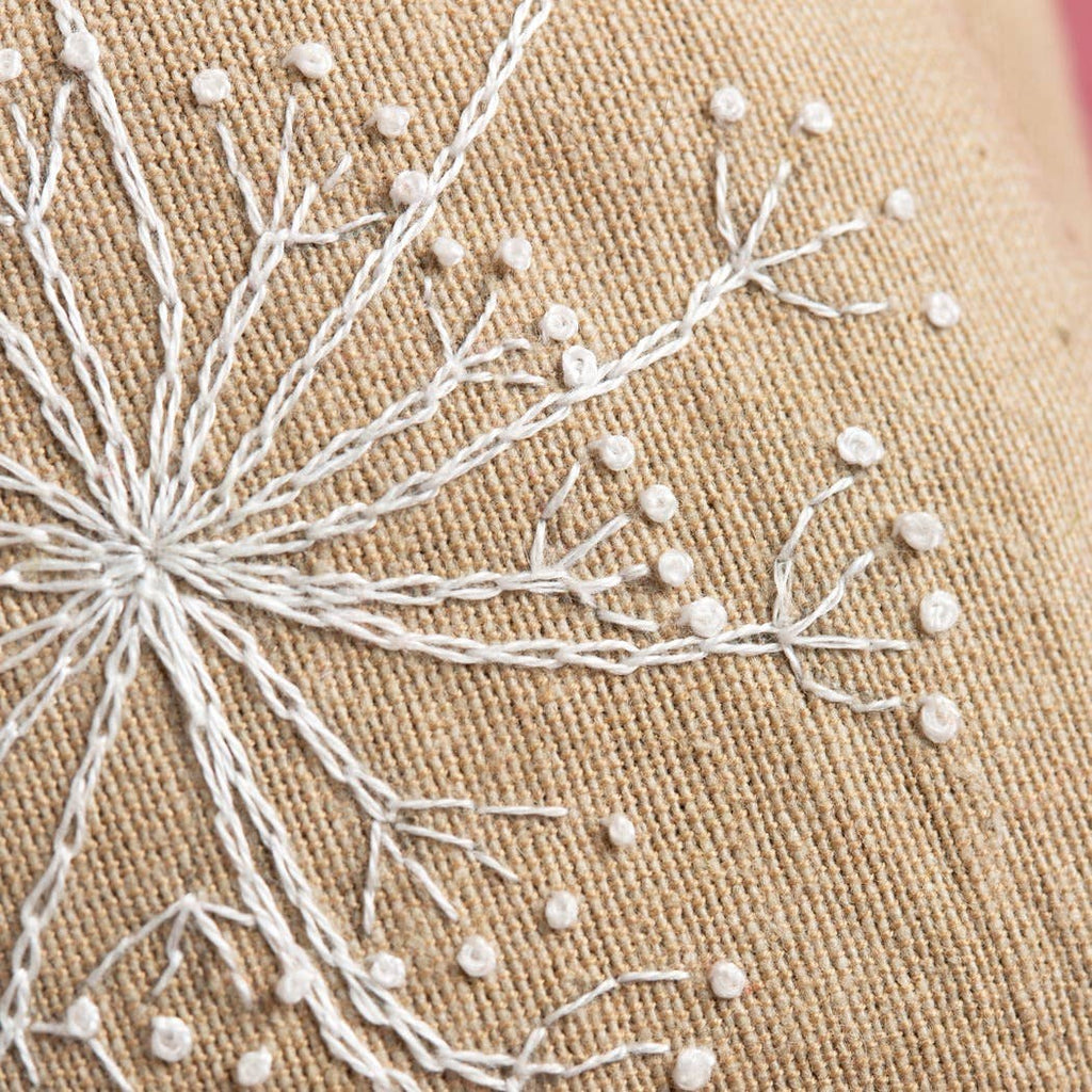 Corinne Lapierre Linen Lavender Bags Embroidery Kit - Bees