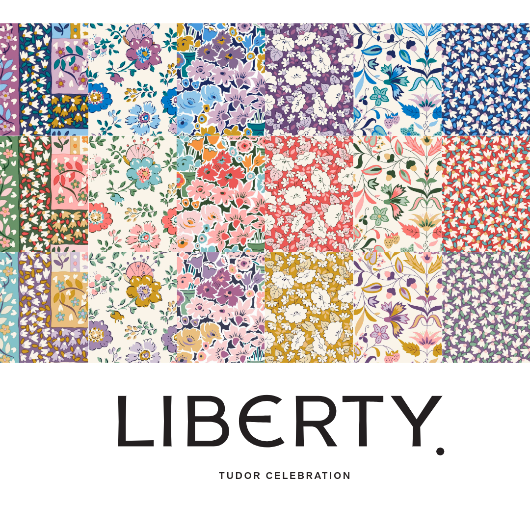 Liberty Lasenby Tudor Celebration - Tudor Tumble Purple (Quilting Cotton)