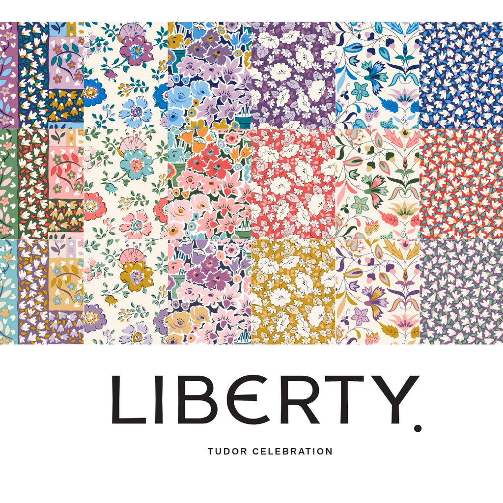Liberty Lasenby Tudor Celebration - Quilt Nouveau Blue (Quilting Cotton)