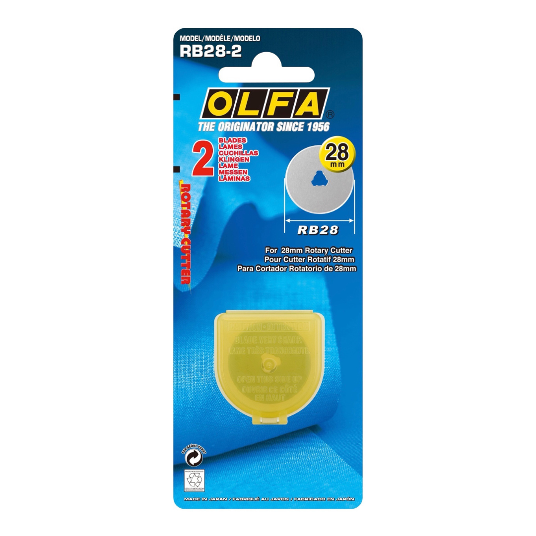 Olfa 28mm Blade for Rotary Cutters (2pcs)