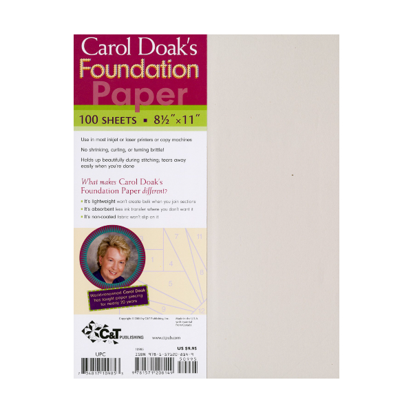 Carol Doak Foundation Piecing Paper (100 Sheets)