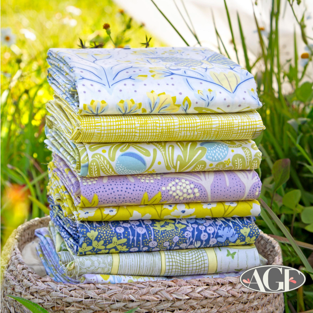 Art Gallery Fabrics Fresh Linen - Butterfly Reflection Dawn (AGF Quilting Cotton)
